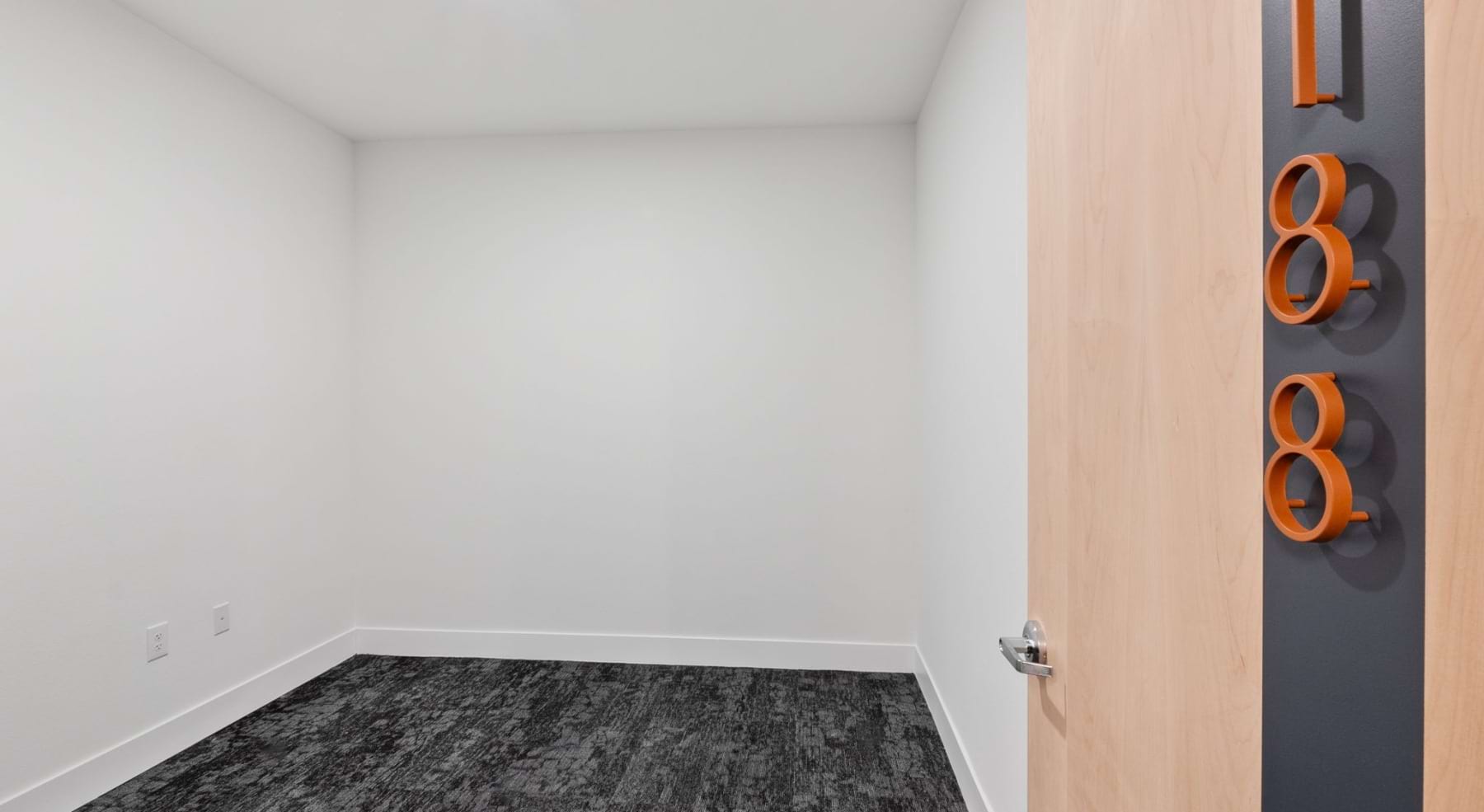 rentable office space with large window